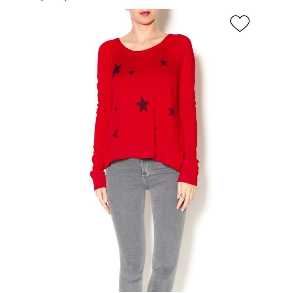 NWT Sundry red stars sweatshirt. Large